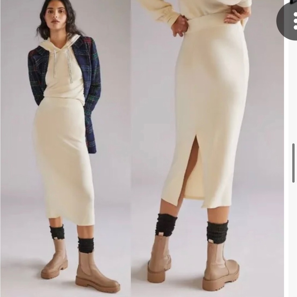 SUNDRY MIDI Knit Skirt